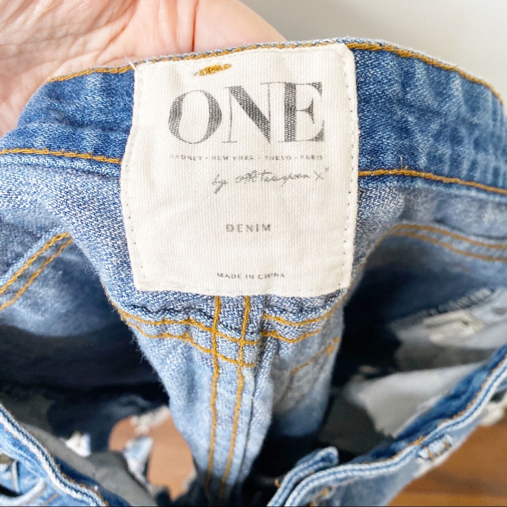 ONE TEASPOON Trashed Freebirds in Cobain Distressed Zip
Ankle Jeans size 26 - Picture 14 of 16